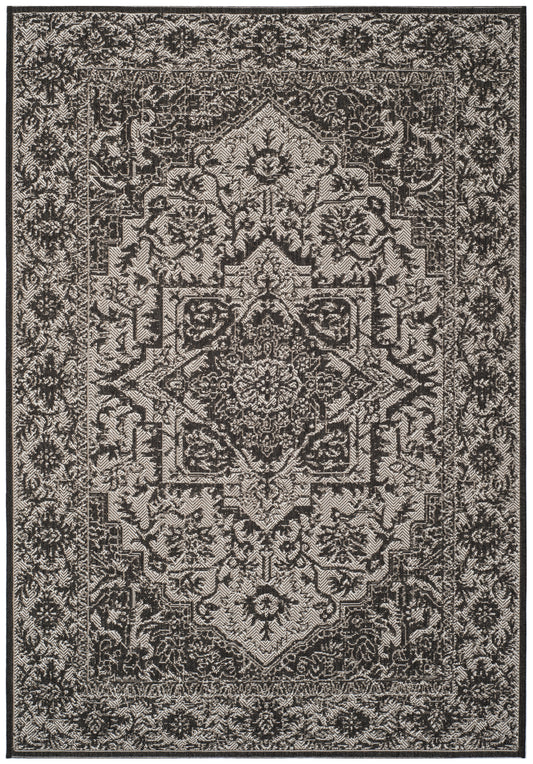 Safavieh Beach House Bhs139A Light Grey/Charcoal Area Rug