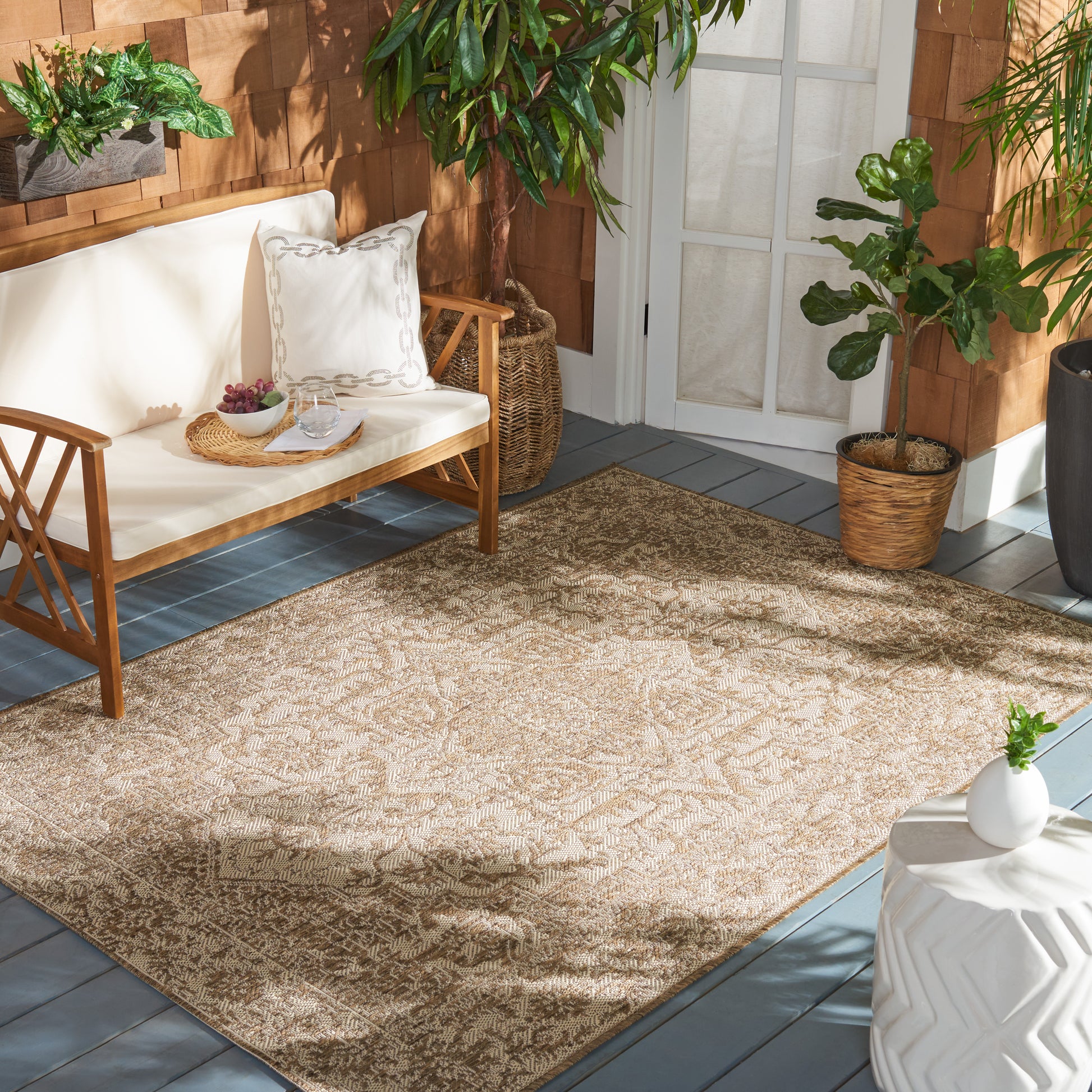 Safavieh Beach House Bhs139C Cream/Beige Area Rug