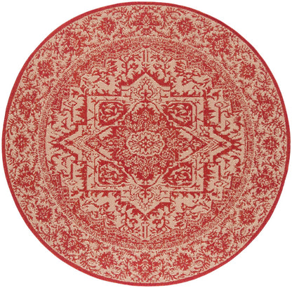 Safavieh Beach House Bhs139Q Red/Creme Area Rug