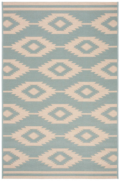 Safavieh Beach House Bhs171L Cream/Aqua Area Rug