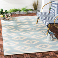 Safavieh Beach House Bhs171L Cream/Aqua Area Rug