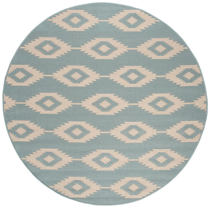 Safavieh Beach House Bhs171L Cream/Aqua Area Rug