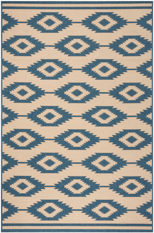 Safavieh Beach House Bhs171M Blue/Creme Area Rug