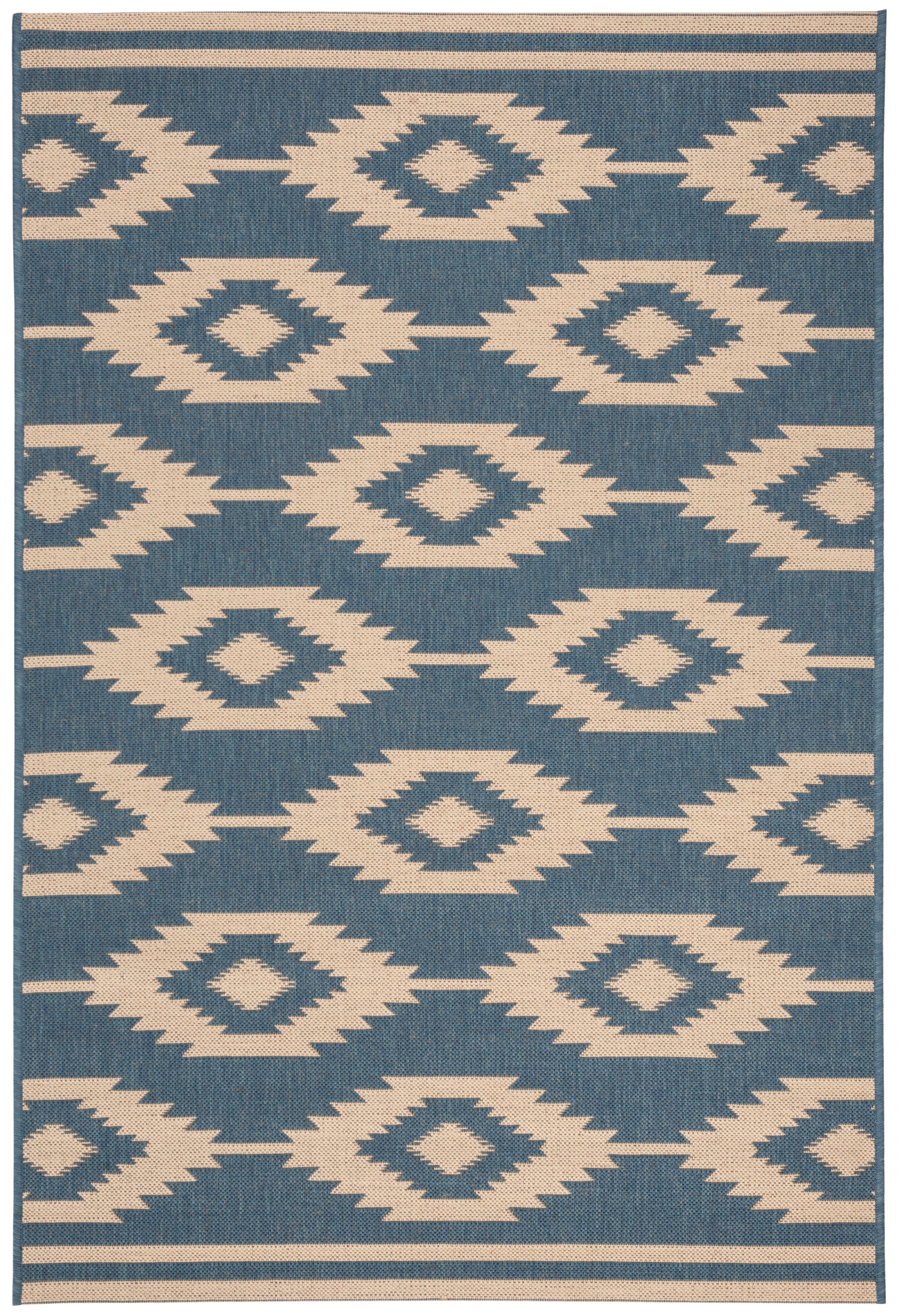 Safavieh Beach House Bhs171N Cream/Blue Area Rug