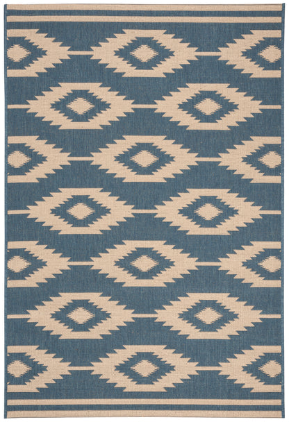 Safavieh Beach House Bhs171N Cream/Blue Area Rug