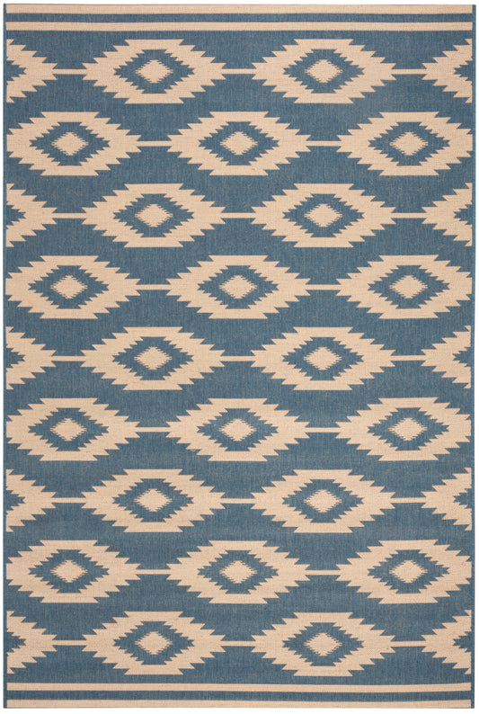 Safavieh Beach House Bhs171N Cream/Blue Area Rug