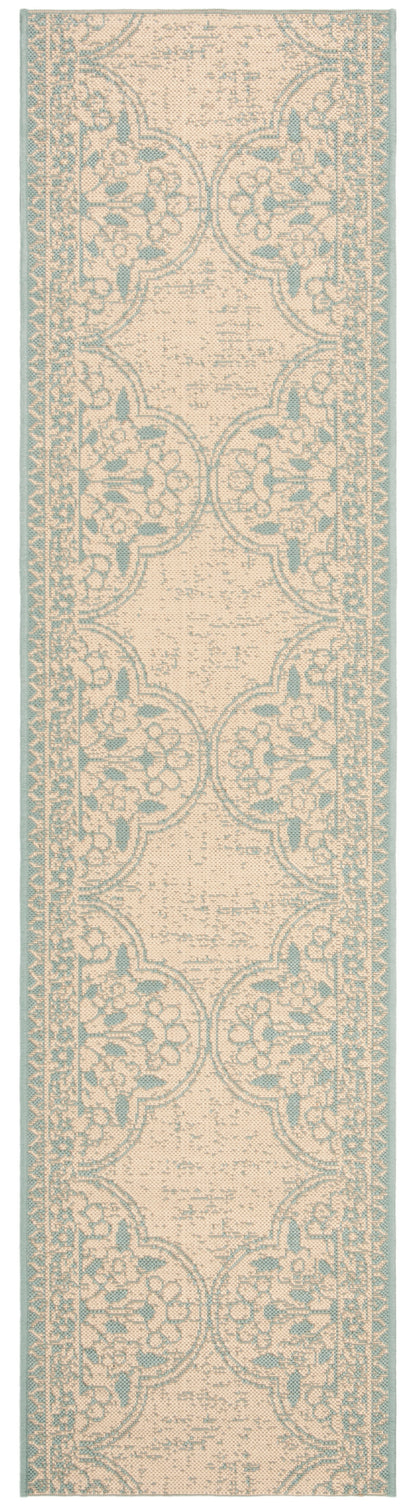 Safavieh Beach House Bhs174K Aqua/Cream Area Rug