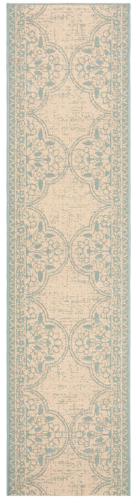 Safavieh Beach House Bhs174K Aqua/Cream Area Rug