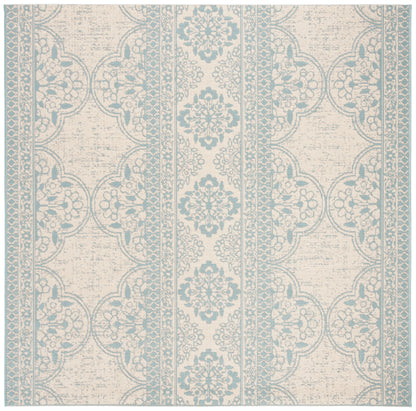 Safavieh Beach House Bhs174K Aqua/Cream Area Rug