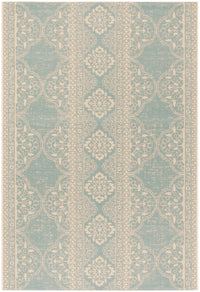 Safavieh Beach House Bhs174L Cream/Aqua Area Rug