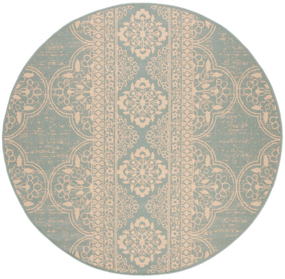 Safavieh Beach House Bhs174L Cream/Aqua Area Rug