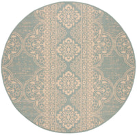 Safavieh Beach House Bhs174L Cream/Aqua Area Rug