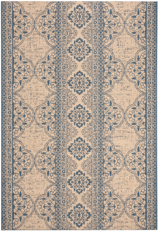 Safavieh Beach House Bhs174M Blue/Creme Area Rug