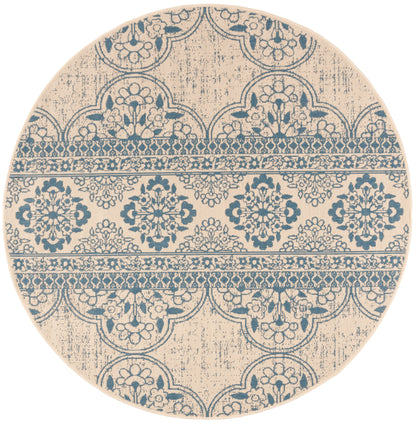 Safavieh Beach House Bhs174M Blue/Creme Area Rug