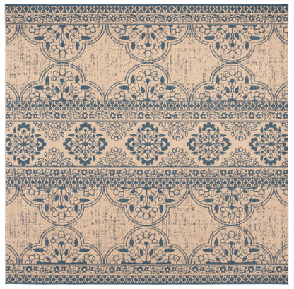 Safavieh Beach House Bhs174M Blue/Creme Area Rug