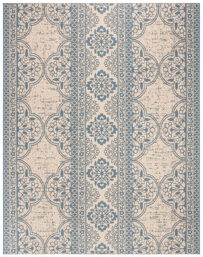 Safavieh Beach House Bhs174M Blue/Creme Area Rug