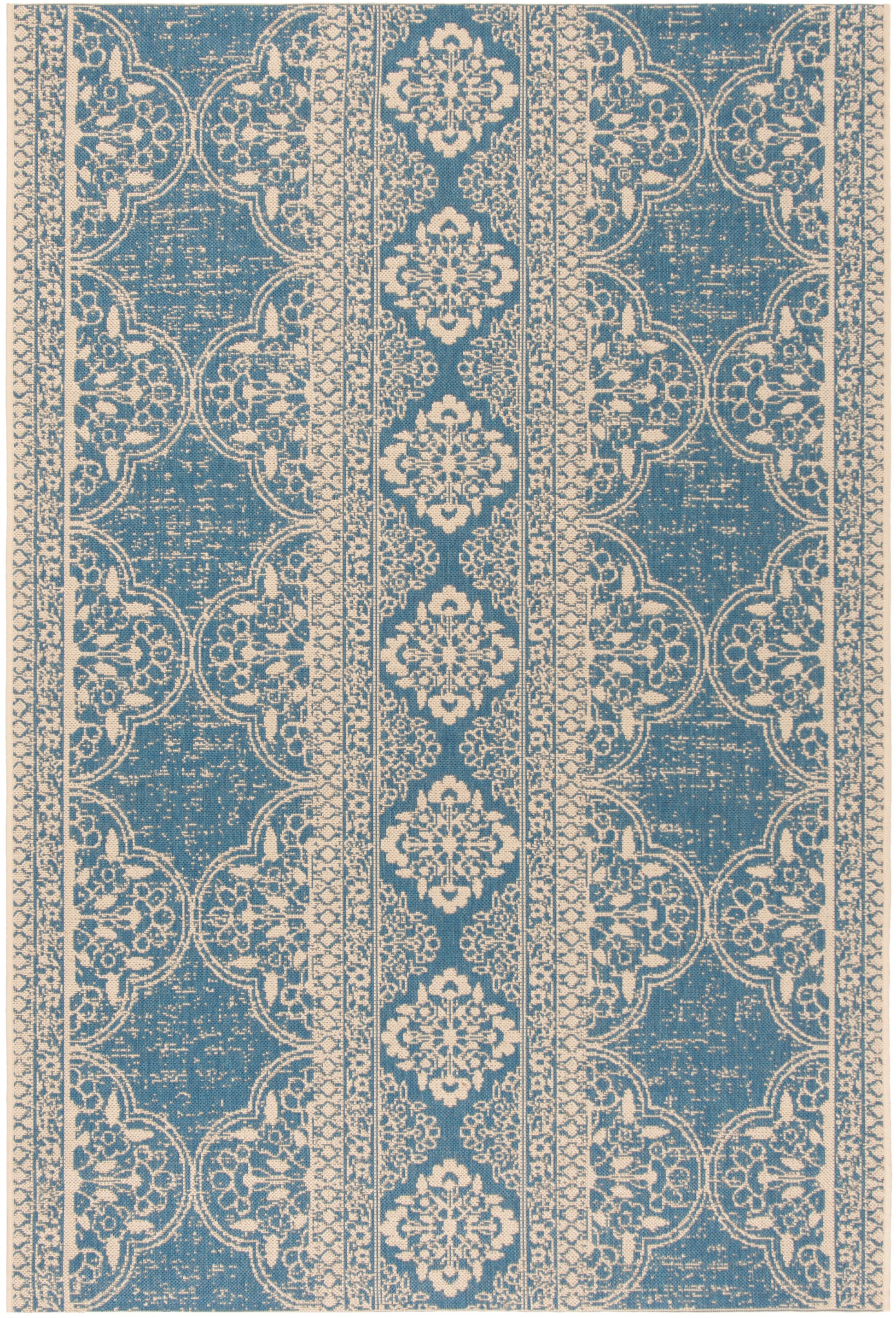 Safavieh Beach House Bhs174N Cream/Blue Area Rug