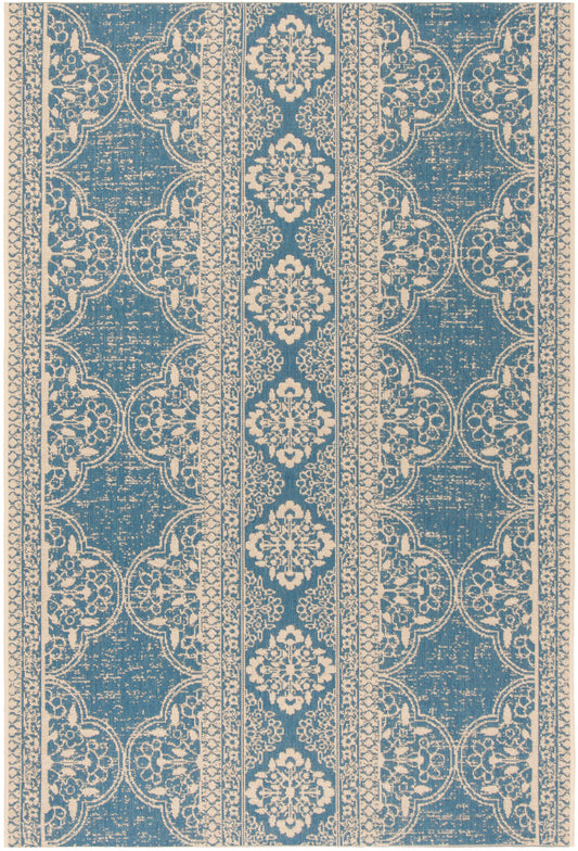 Safavieh Beach House Bhs174N Cream/Blue Area Rug