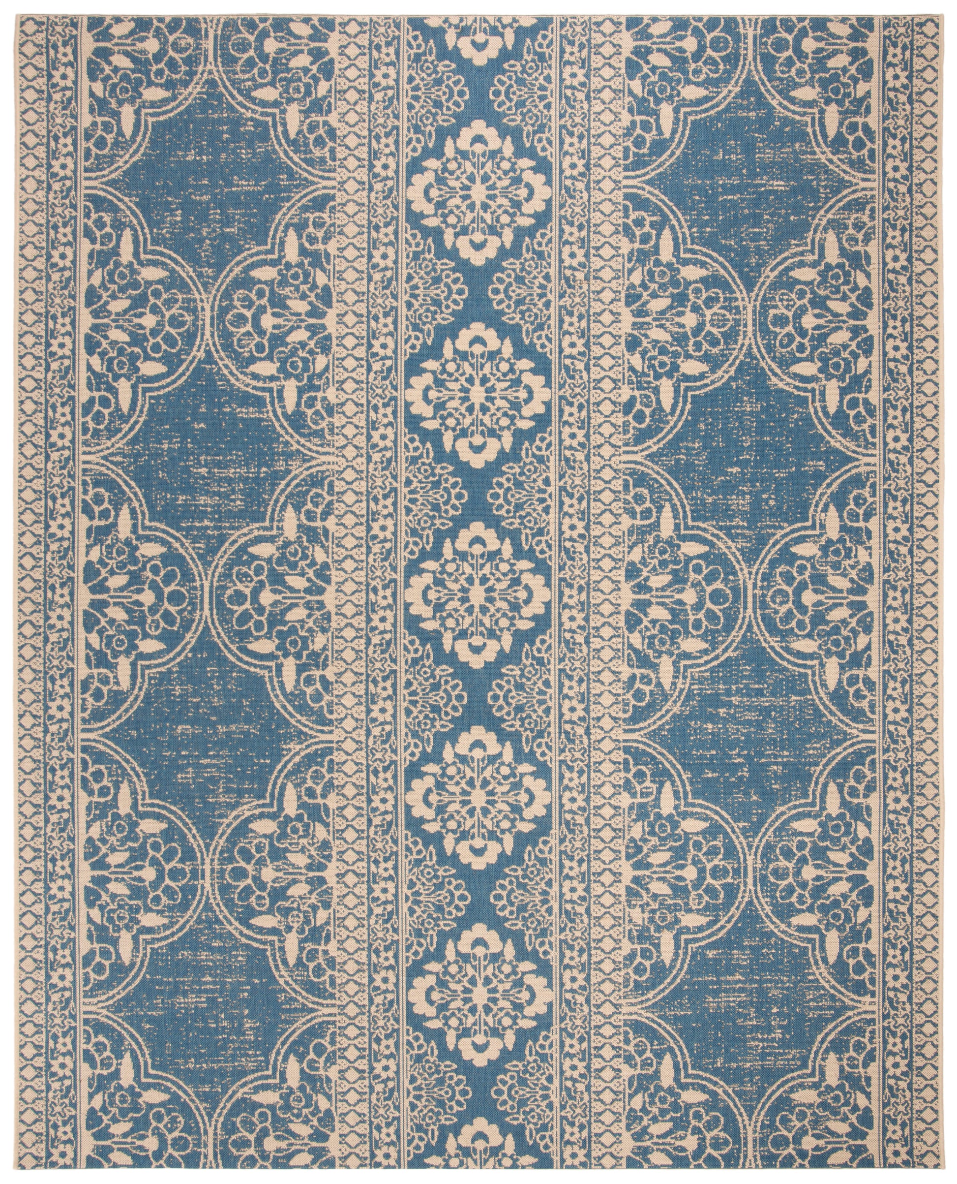 Safavieh Beach House Bhs174N Cream/Blue Area Rug