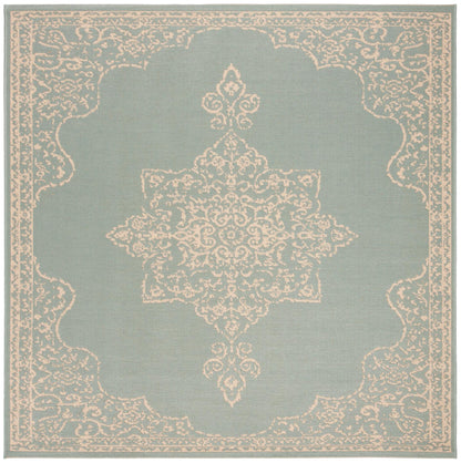 Safavieh Beach House Bhs180L Cream/Aqua Area Rug