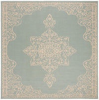 Safavieh Beach House Bhs180L Cream/Aqua Area Rug