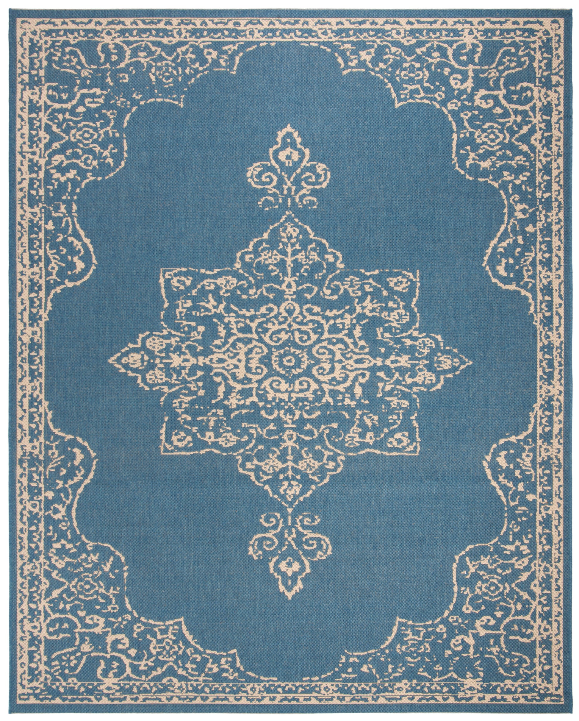 Safavieh Beach House Bhs180N Cream/Blue Area Rug