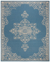 Safavieh Beach House Bhs180N Cream/Blue Area Rug