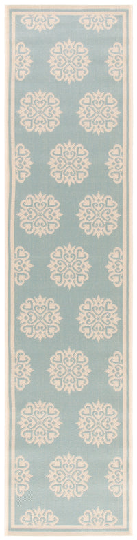 Safavieh Beach House Bhs181K Aqua/Cream Area Rug