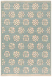 Safavieh Beach House Bhs181K Aqua/Cream Area Rug