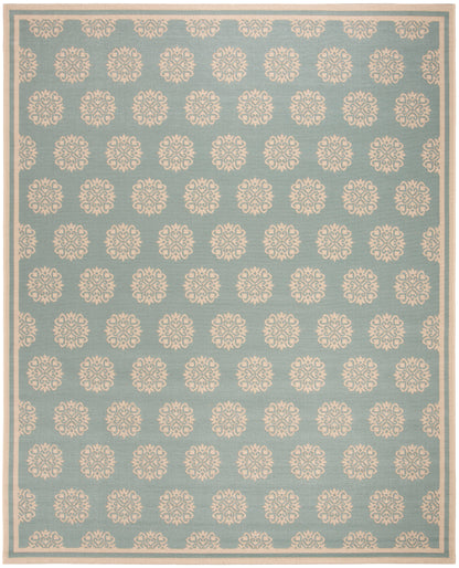 Safavieh Beach House Bhs181K Aqua/Cream Area Rug