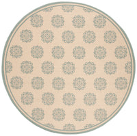 Safavieh Beach House Bhs181L Cream/Aqua Area Rug