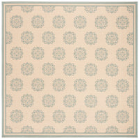 Safavieh Beach House Bhs181L Cream/Aqua Area Rug