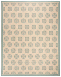 Safavieh Beach House Bhs181L Cream/Aqua Area Rug