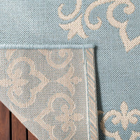 Safavieh Beach House Bhs183L Cream/Aqua Area Rug