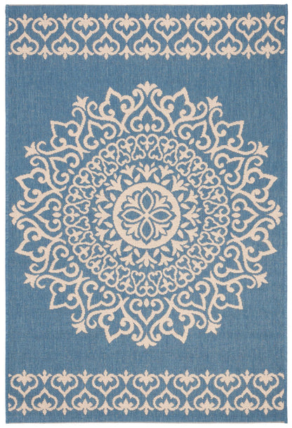 Safavieh Beach House Bhs183N Cream/Blue Area Rug