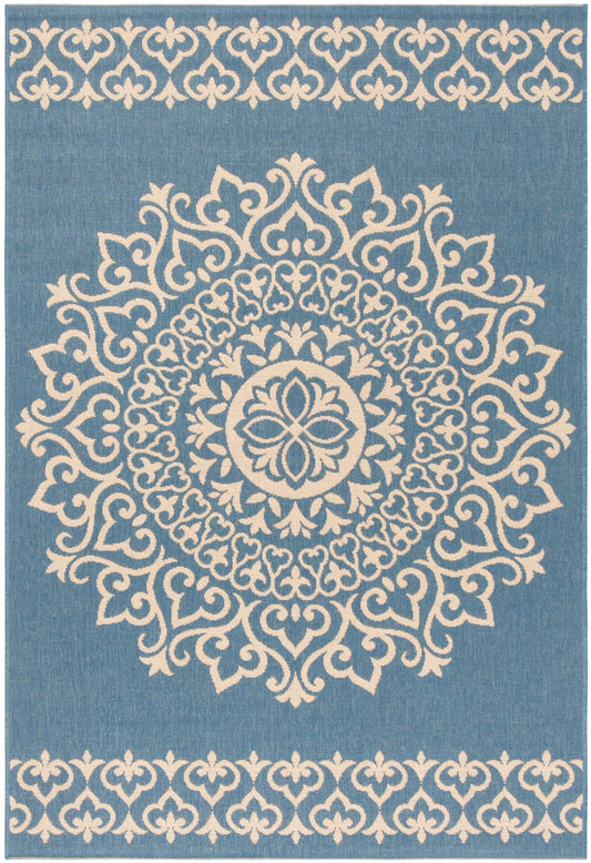 Safavieh Beach House Bhs183N Cream/Blue Area Rug