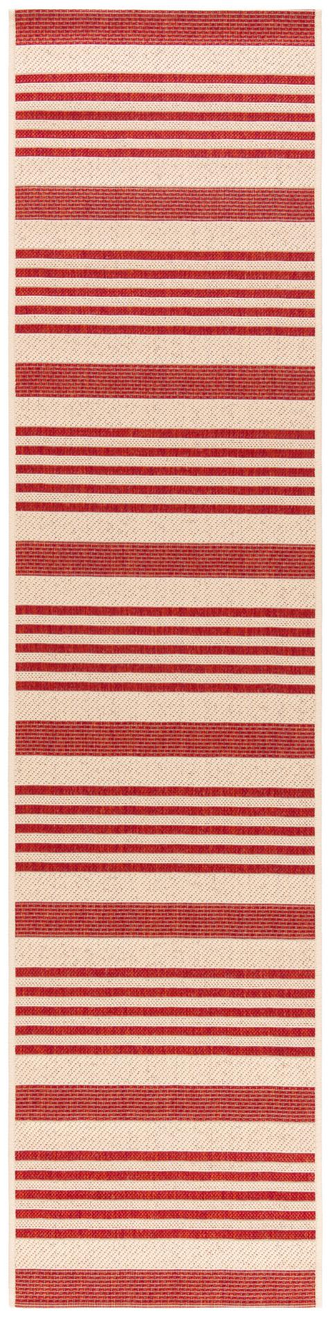 Safavieh Beach House Bhs222Q Beige/Red Area Rug