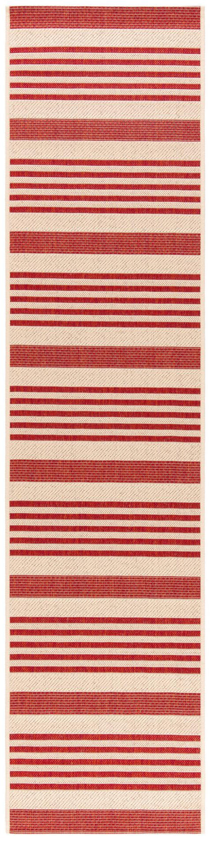 Safavieh Beach House Bhs222Q Beige/Red Area Rug