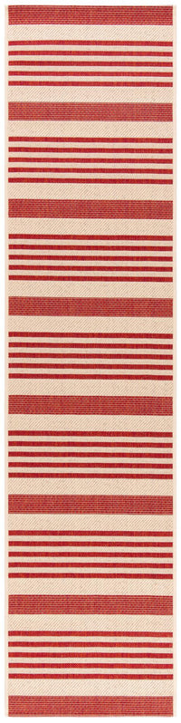 Safavieh Beach House Bhs222Q Beige/Red Area Rug