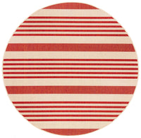 Safavieh Beach House Bhs222Q Beige/Red Area Rug