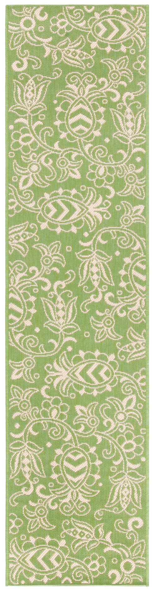 Safavieh Beach House Bhs246Y Green/Beige Area Rug