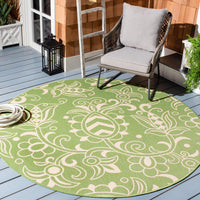 Safavieh Beach House Bhs246Y Green/Beige Area Rug