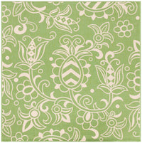 Safavieh Beach House Bhs246Y Green/Beige Area Rug