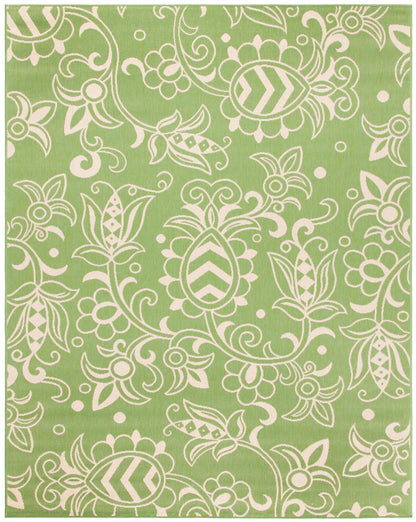 Safavieh Beach House Bhs246Y Green/Beige Area Rug