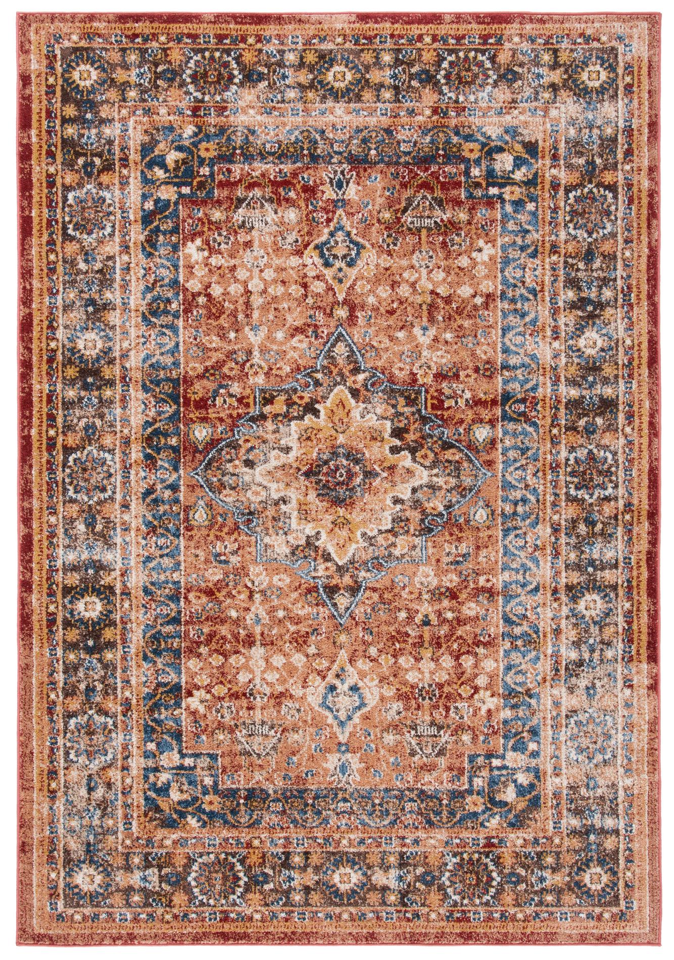 Safavieh Bijar Bij652P Rust/Brown Area Rug