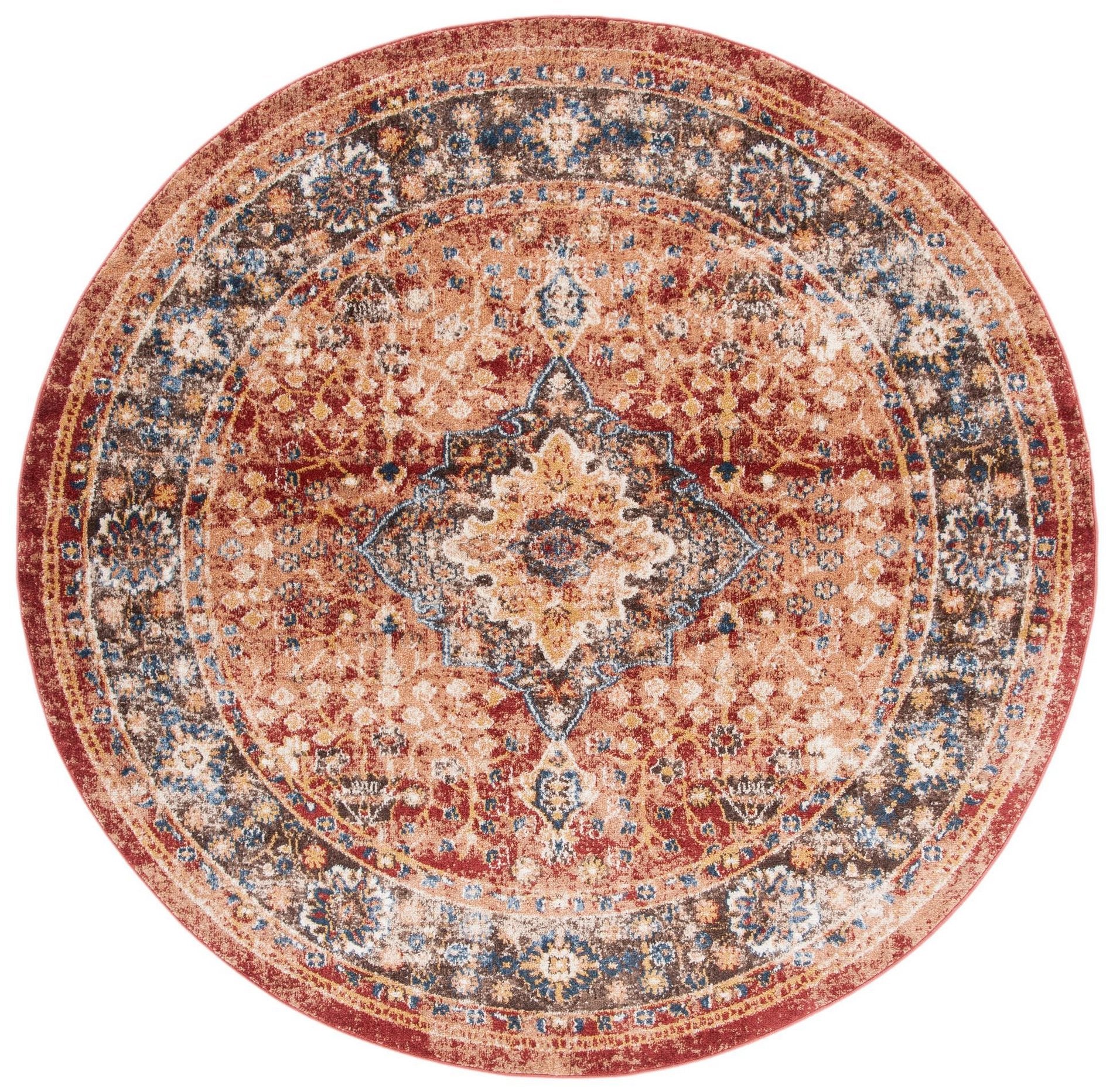 Safavieh Bijar Bij652P Rust/Brown Area Rug