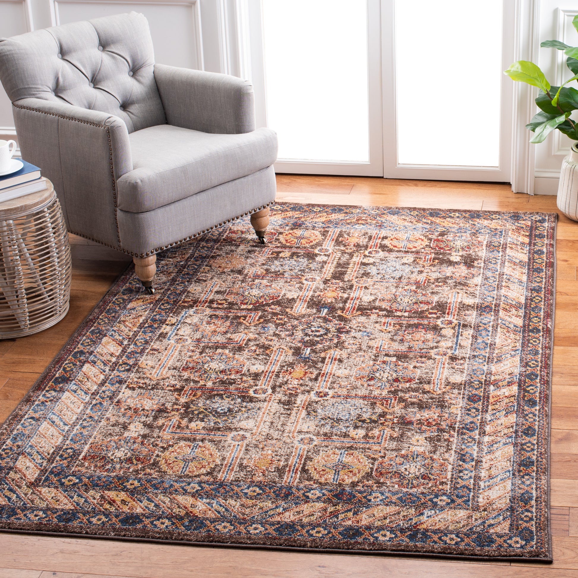 Safavieh Bijar Bij653P Brown/Ivory Area Rug