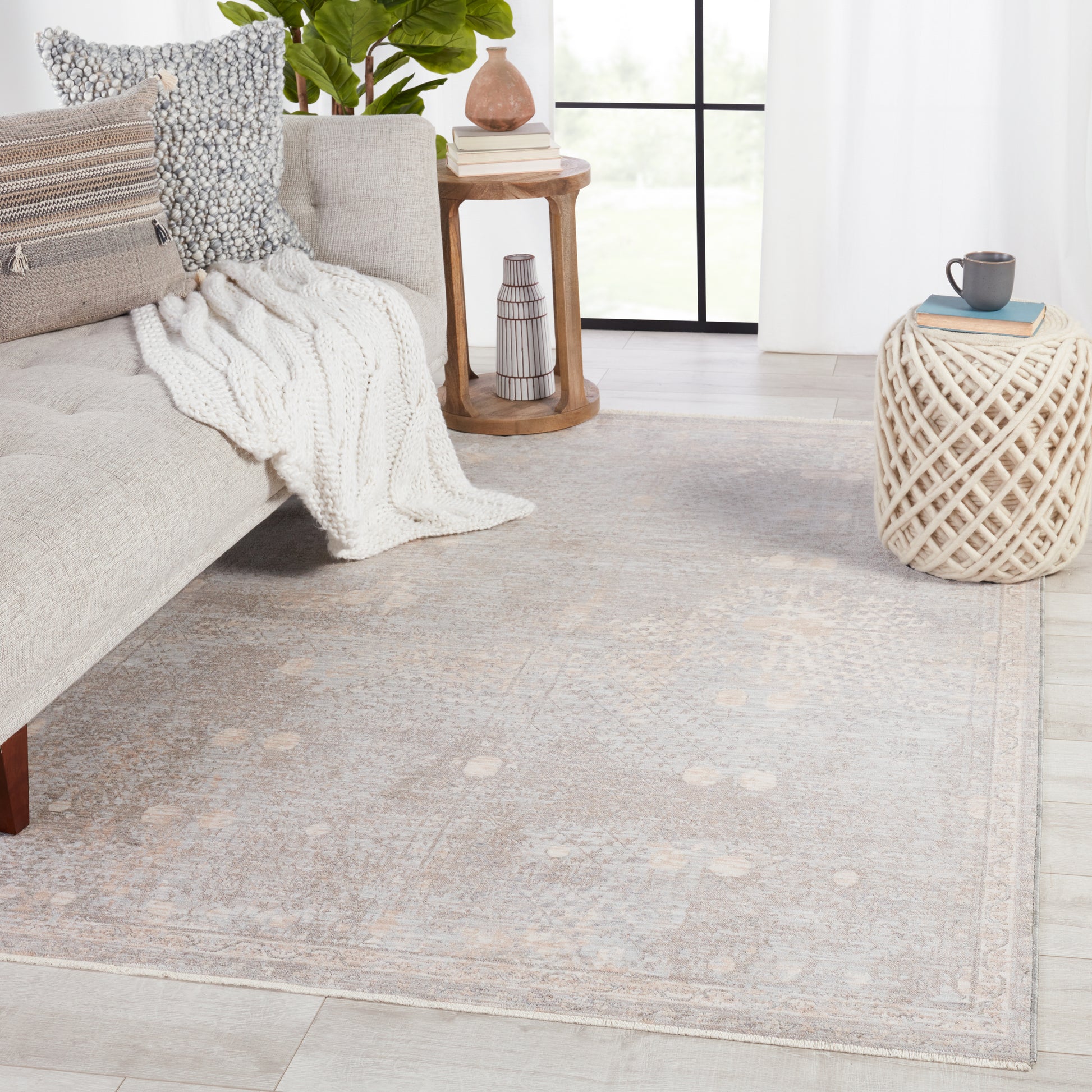 Jaipur Ballad Larkin Bla03 Beige/Gray Area Rug