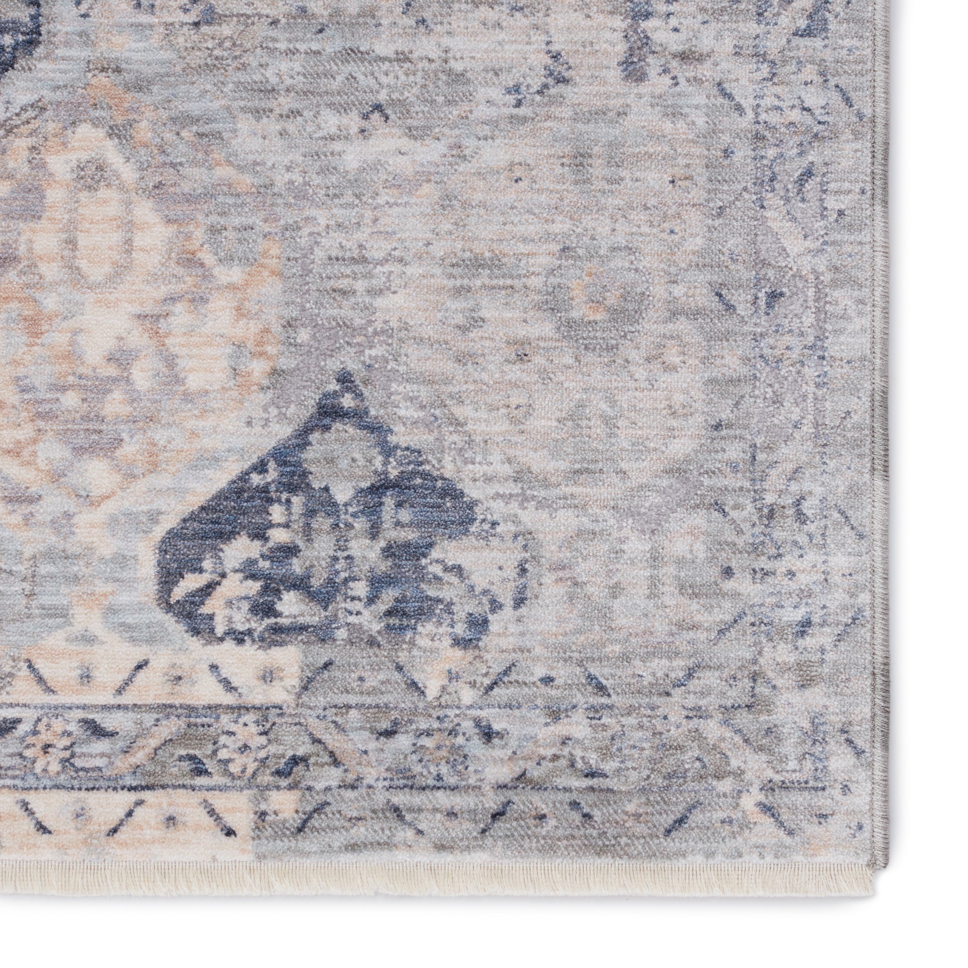 Jaipur Ballad Rune Bla09 Gray/Navy Area Rug