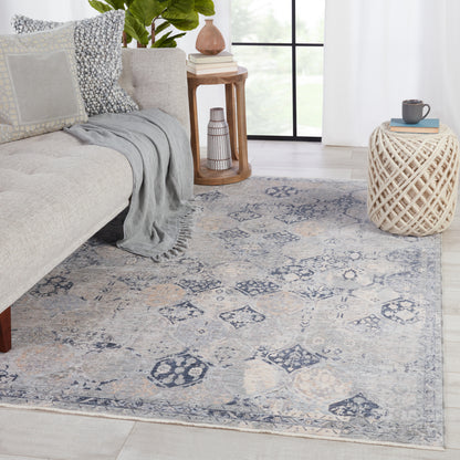 Jaipur Ballad Rune Bla09 Gray/Navy Area Rug